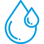 Evenly disperse water Icon